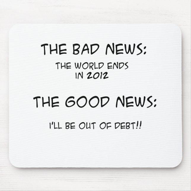 2012 Out of Debt Mouse Pad (Front)