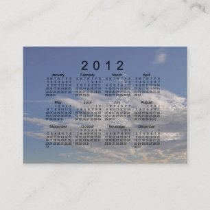 2012 Pocket Calendar Business Card