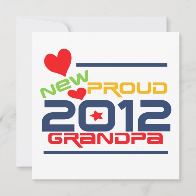 2012 Proud Grandpa T-shirts and Gifts (Front)