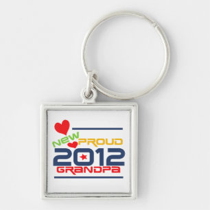 2012 Proud Grandpa T-shirts and Gifts Key Ring