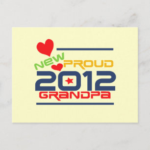 2012 Proud Grandpa T-shirts and Gifts Postcard