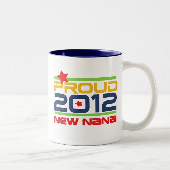 2012 Proud Nana T-shirts and Gifts Two-Tone Coffee Mug (Right)