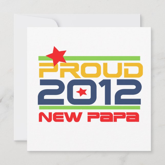 2012 Proud New Papa T-shirts and Gifts (Front)