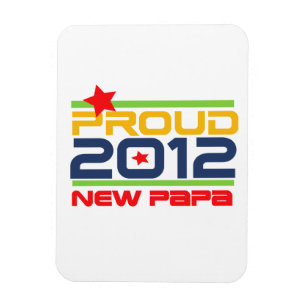 2012 Proud New Papa T-shirts and Gifts Magnet