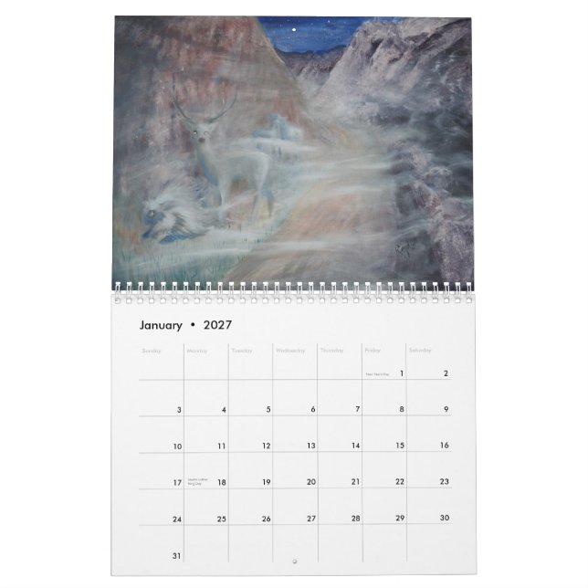 2012 Repkeart Calendar (Jan 2027)