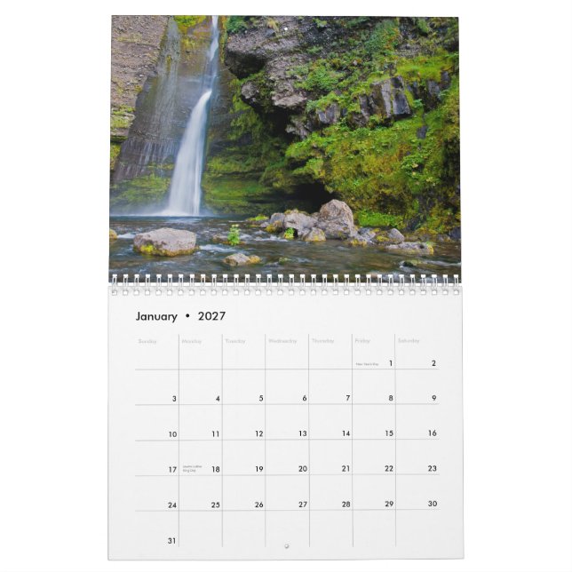 2012 Scandinavia Calendar (Jan 2027)