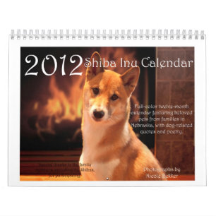 2012 Shiba Inu Calendar
