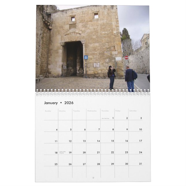 2012 The Old City of Jerusalem Calendar (Jan 2026)