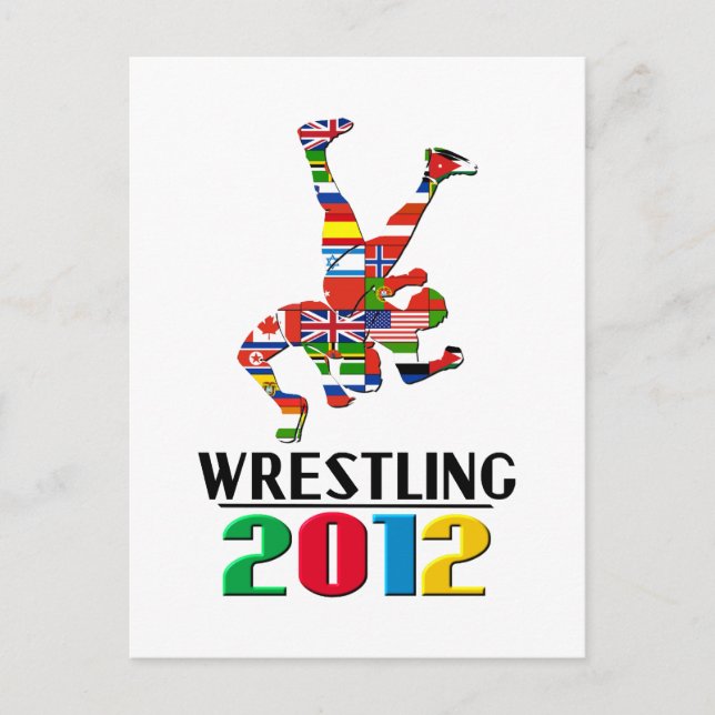 2012: Wrestling Postcard (Front)
