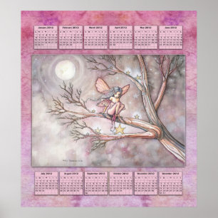 2012 Year Calendar Fairy Poster for Little Girls