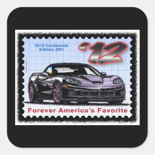 2012 Z06 Centennial Edition Corvette Square Sticker