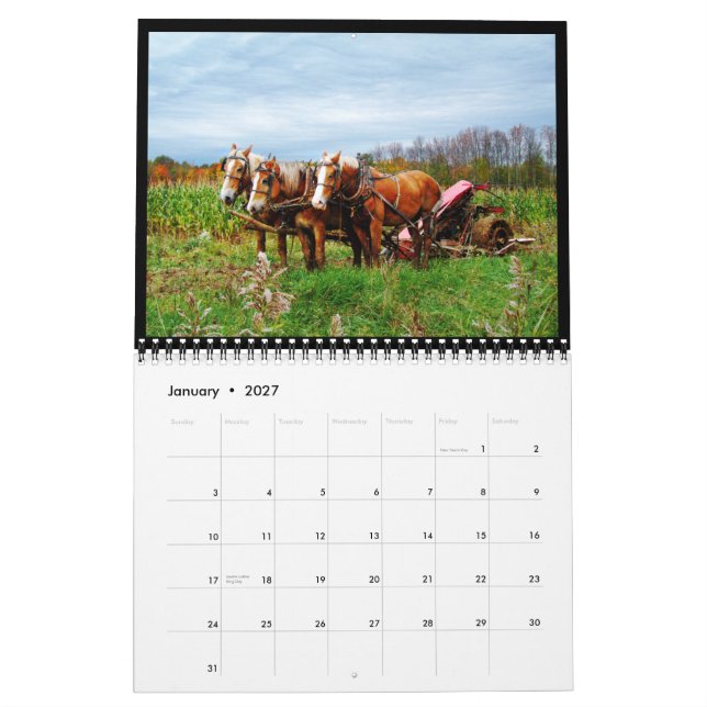 2013 Amish Country and Old Barns Calendar (Jan 2027)