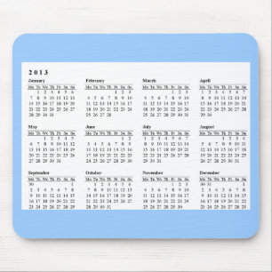 2013 Calendar Mousepad