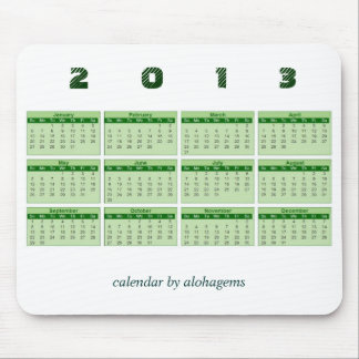 2013 Calendar Mousepad