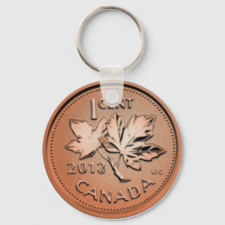 2013 Canadian penny Key Ring