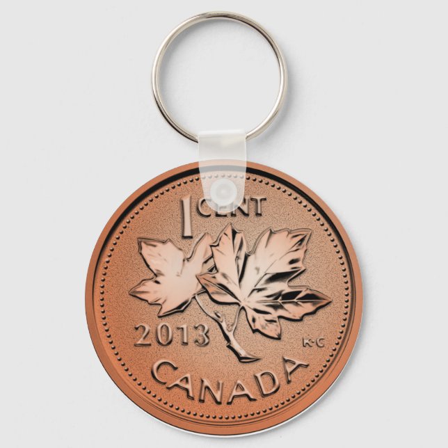 2013 Canadian penny Key Ring (Front)