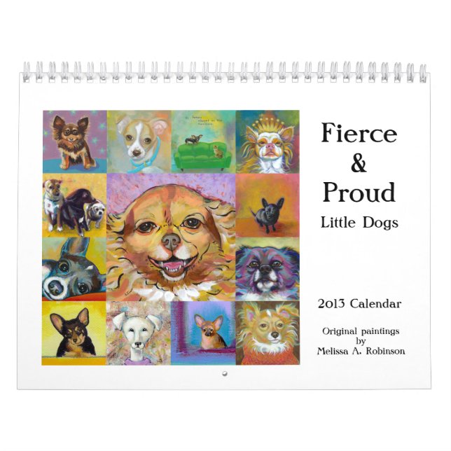 2013 chihuahua calendars fun cute little dogs art (Cover)