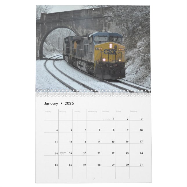 2013 Coal Train Calendar (Jan 2026)
