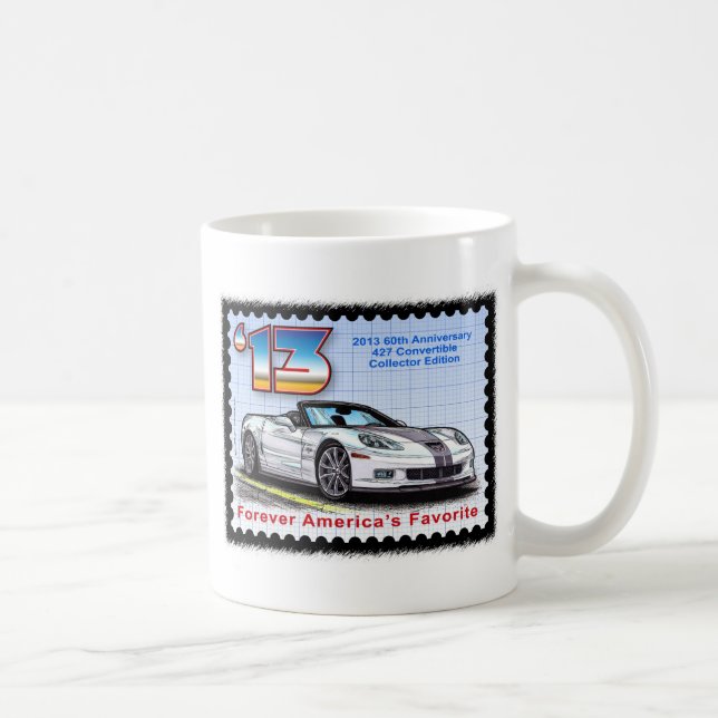 2013 Corvette 60th Anniversary Convertible Coffee Mug (Right)
