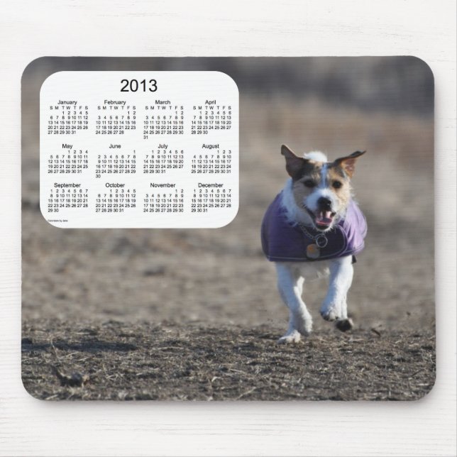 2013 Dog Calendar Mouse Pad (Front)