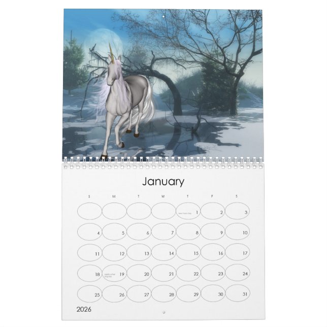 2013 Equine Fantasy Calendar (Jan 2026)