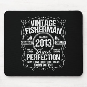 2013 Fishing Birthday For Fisherman 2013 Year Born Mouse Pad