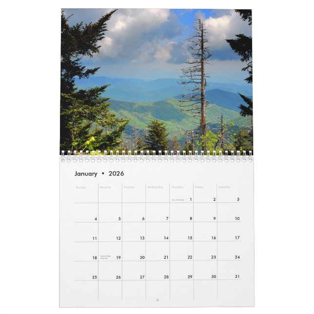 2013 Great Smoky Mountains Calendar (Jan 2026)