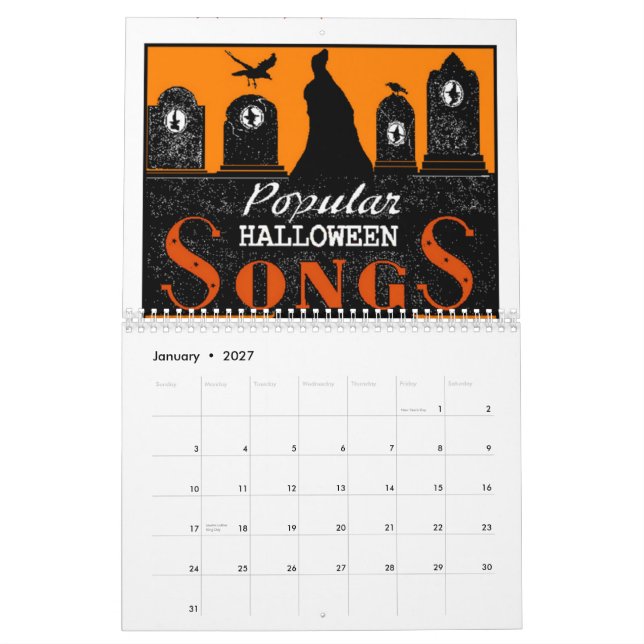 2013 Halloween Calendar (Jan 2027)