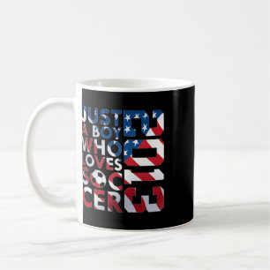 2013 Just A Boy Who Loves Soccer 13th Birthday  Coffee Mug