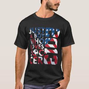 2013 Just A Boy Who Loves Soccer 13th Birthday T-Shirt