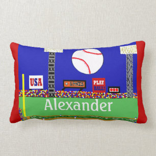 2013 Kids Baseball Personalised Throw Pillow Gift