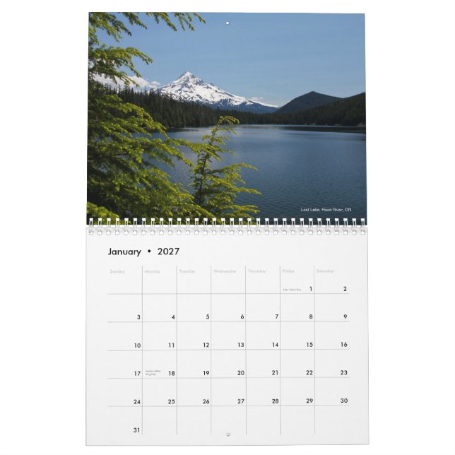 2013 Landscape Calendar (Jan 2027)