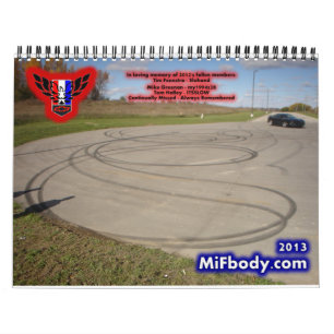 2013 Michigan FBody Calendar - January to March!