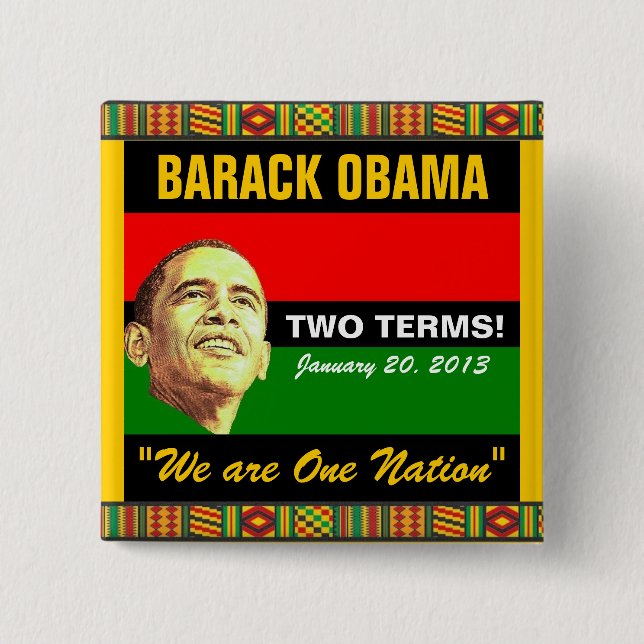 2013 Presidential Inauguration 15 Cm Square Badge (Front)