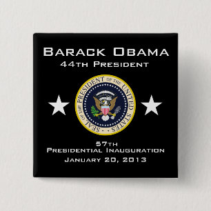 2013 Presidential Inauguration 15 Cm Square Badge