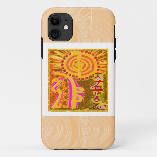 2013 ver. REIKI Healing Symbols Case-Mate iPhone Case (Back)
