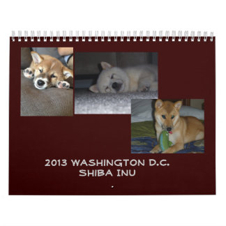 2013 Washington D.C. Shiba Inu Calendar