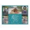 2014 5 photo Christmas holiday card blue stripes