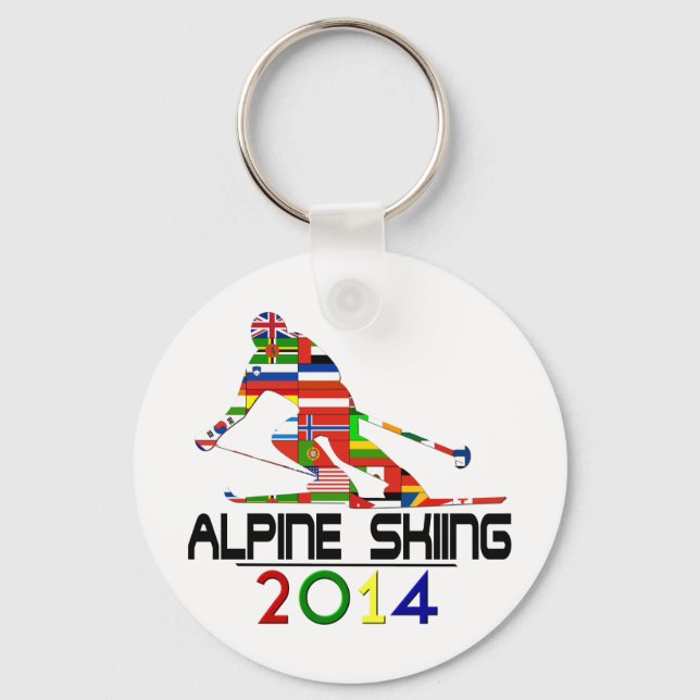 2014: Alpine Skiing Key Ring (Front)
