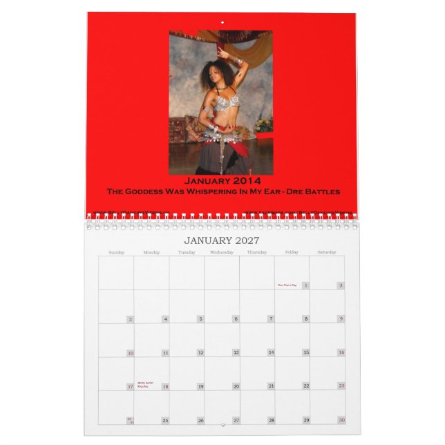 2014 Belly Dance Photo Calendar (Jan 2027)