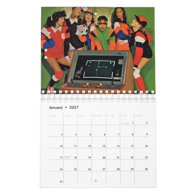 2014 Calendar:  Chicks and Vintage Arcade Games Calendar (Jan 2027)