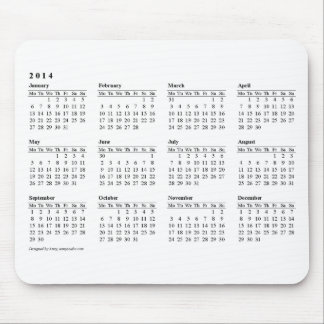 2014 calendar Mouse Pad