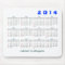 2014 Calendar Mousepad Simple