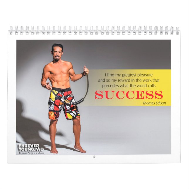 2014 "Forever Young" Fitness Wall Calendar (Cover)