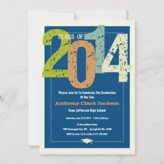 2014 Fun Graduation Party Invitation