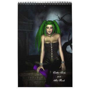 2014 Gothic Girls Art Book Calendar