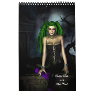 2014 Gothic Girls Art Book Calendar