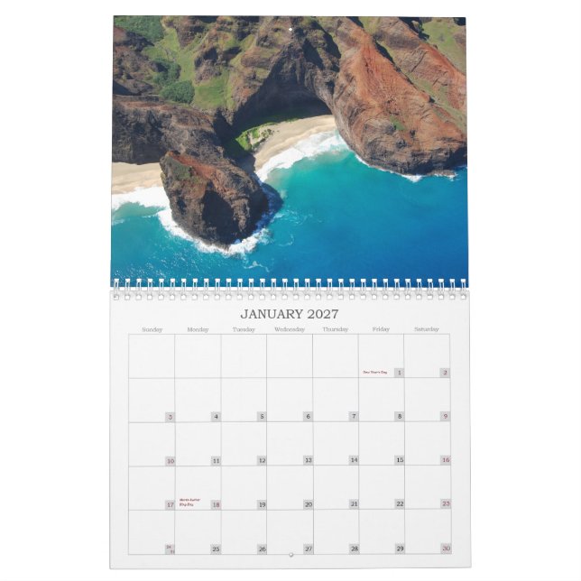 2014 Hawaii Calendar (Jan 2027)