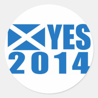 2014 Independence YES Classic Round Sticker