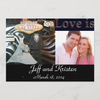 2014 Las Vegas Wedding Invitation